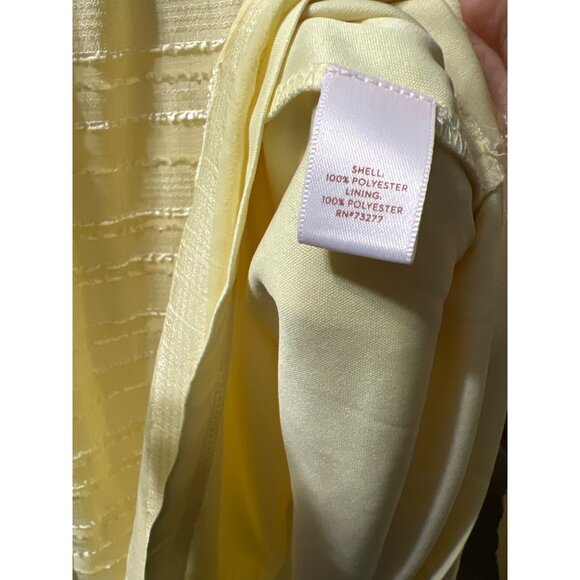 Lauren Conrad Pale Yellow Textured Blouse Size XL - Picture 6 of 9